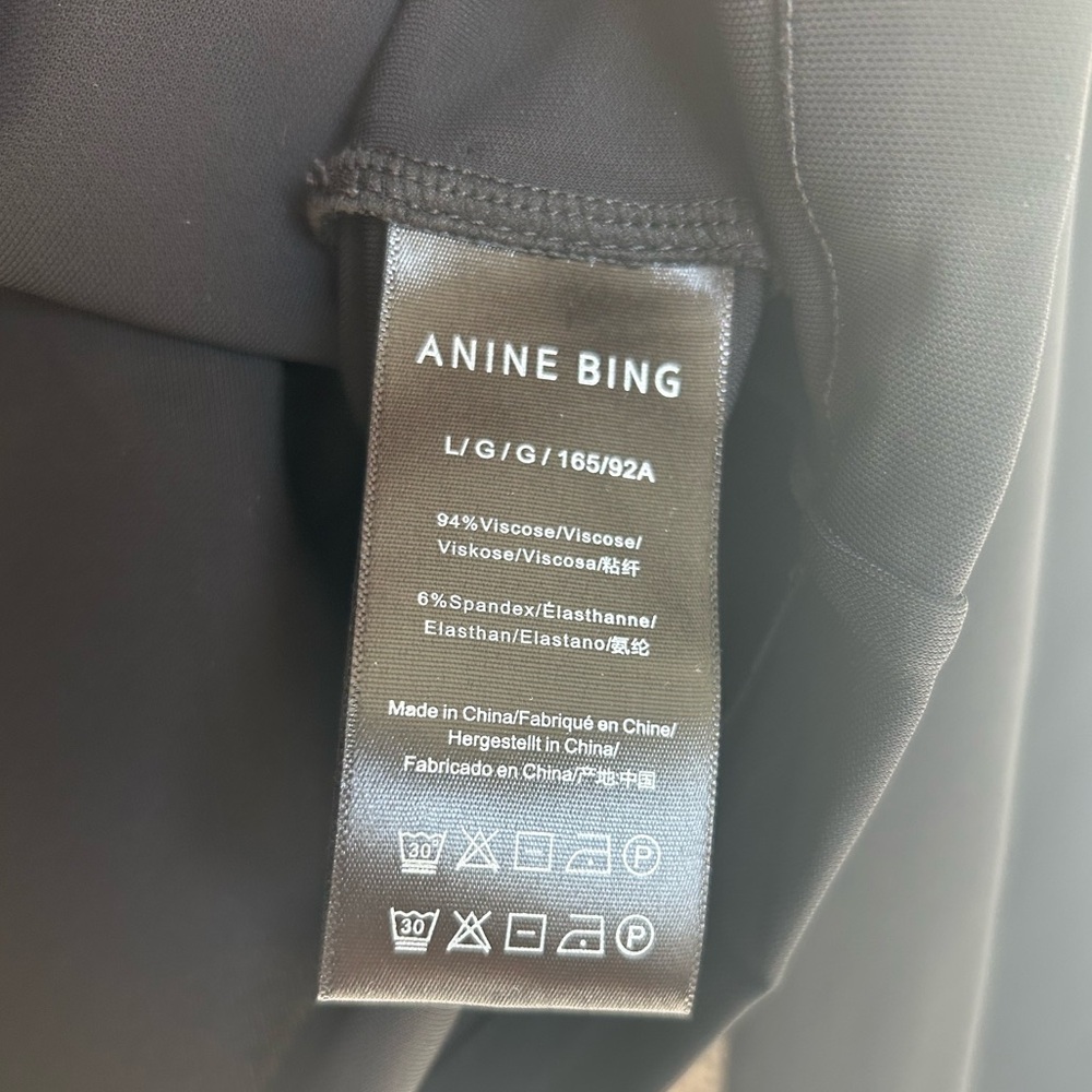 NWT Anine Bing Amaya Top in Black - Picture 4 of 5